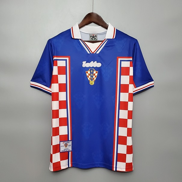 AAA Quality Croatia 98 World Cup Away Soccer Jersey